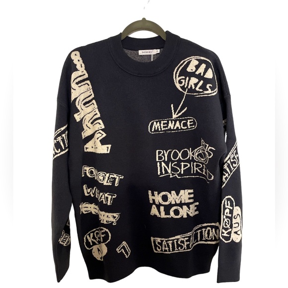 sheyan & Sy Men’s Crewneck Sweater XXL Dark Blue - Picture 1 of 9
